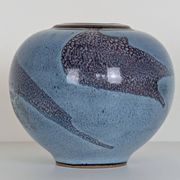 Taizé stoneware ball vase