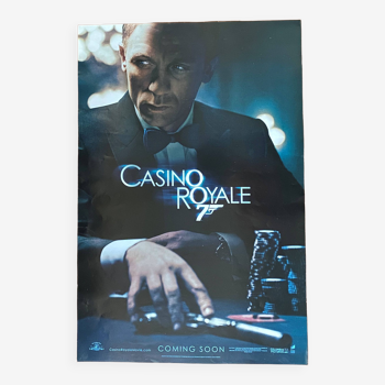 Affiche cinéma originale "Casino Royale" Daniel Craig, James Bond 40x60cm