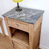 Art deco style oak bedside table from the 1920s