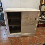 Sliding door craft cabinet