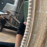 Miroir en bois de forme ovale