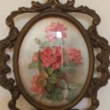 coat rack, hook, metal and flowers