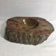 Ashtray old polished stone