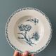 Set of 7 hollow plates Terre de Fer K.G Lunéville, model "carnation"