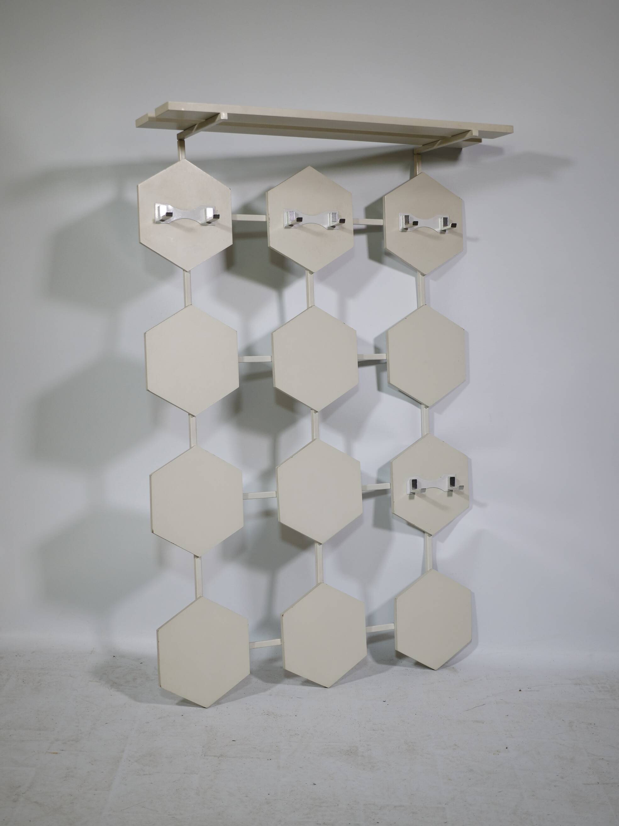Space age design wall coat rack, 1960s 1970s