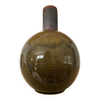 Vase vintage en céramique émaillée