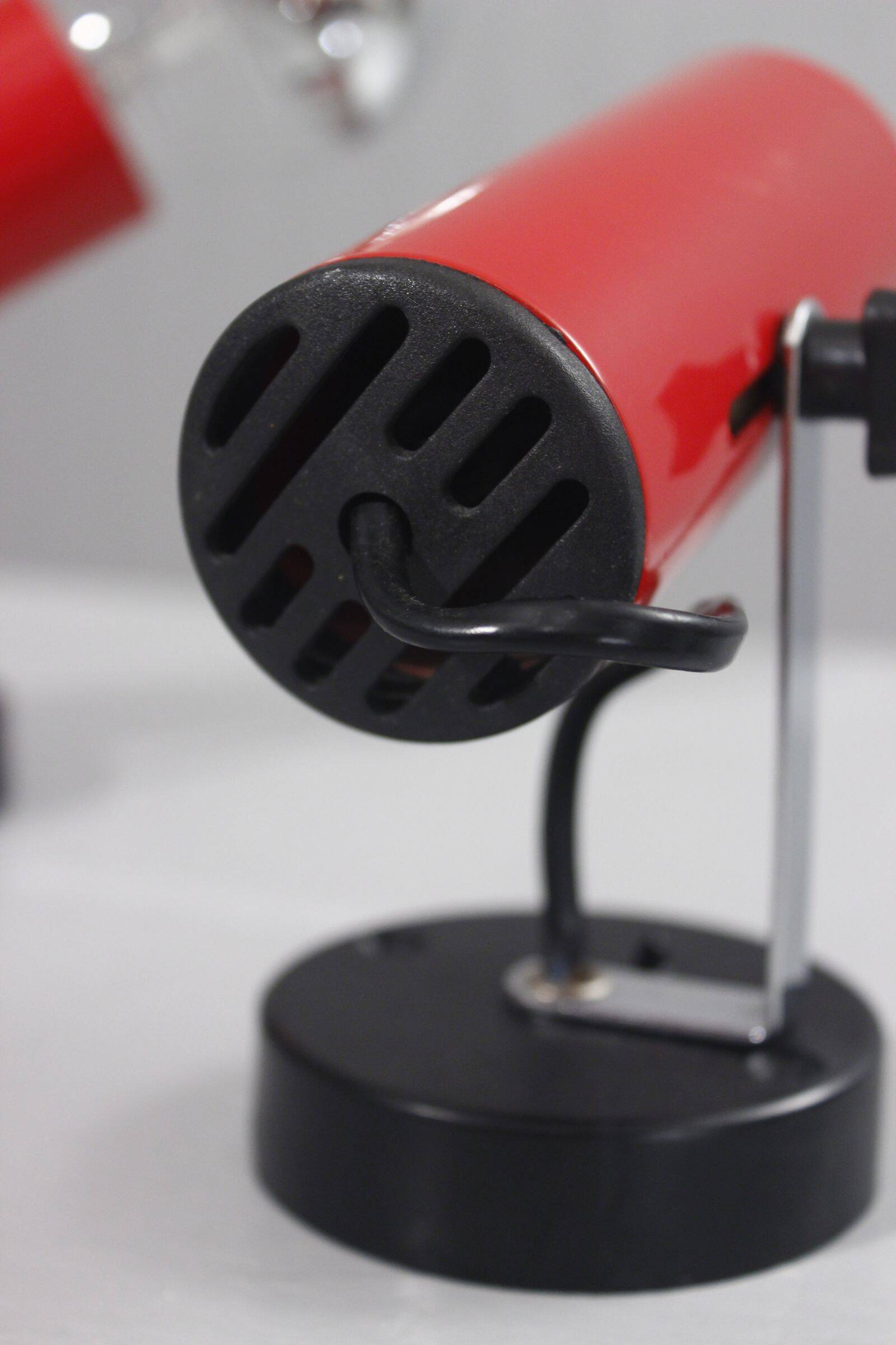 Pair of adjustable wall spotlights vintage design 1970s