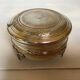 Antique silver-plated tripod box in the Louis XVI style.