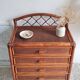 Commode en rotin circa années 70