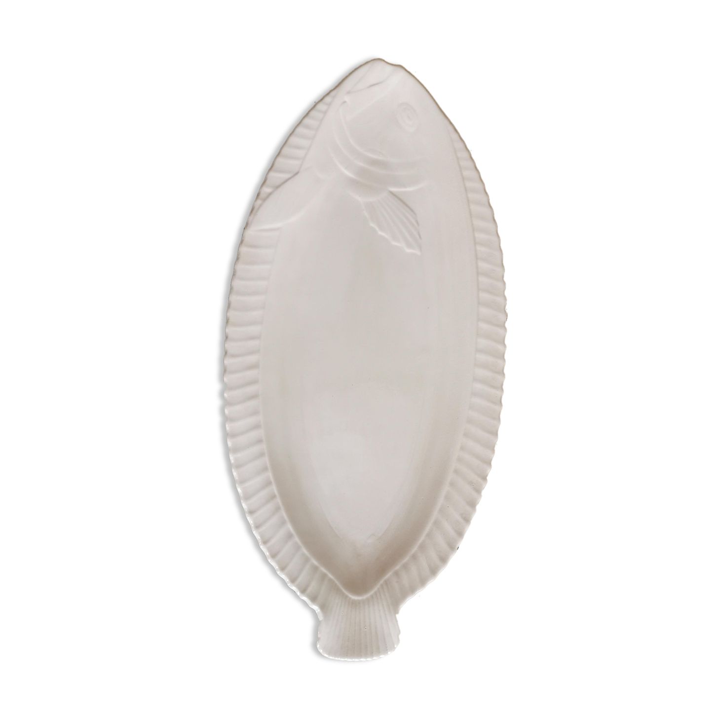 Fish dish Digoin sarreguemines vintage pink