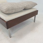 Wengé Daybed with Dedar Cushions and Bolster, 1970s