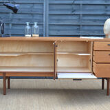 Uniflex-teak-leather sideboard