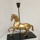 Table lamp Horse in gilded brass