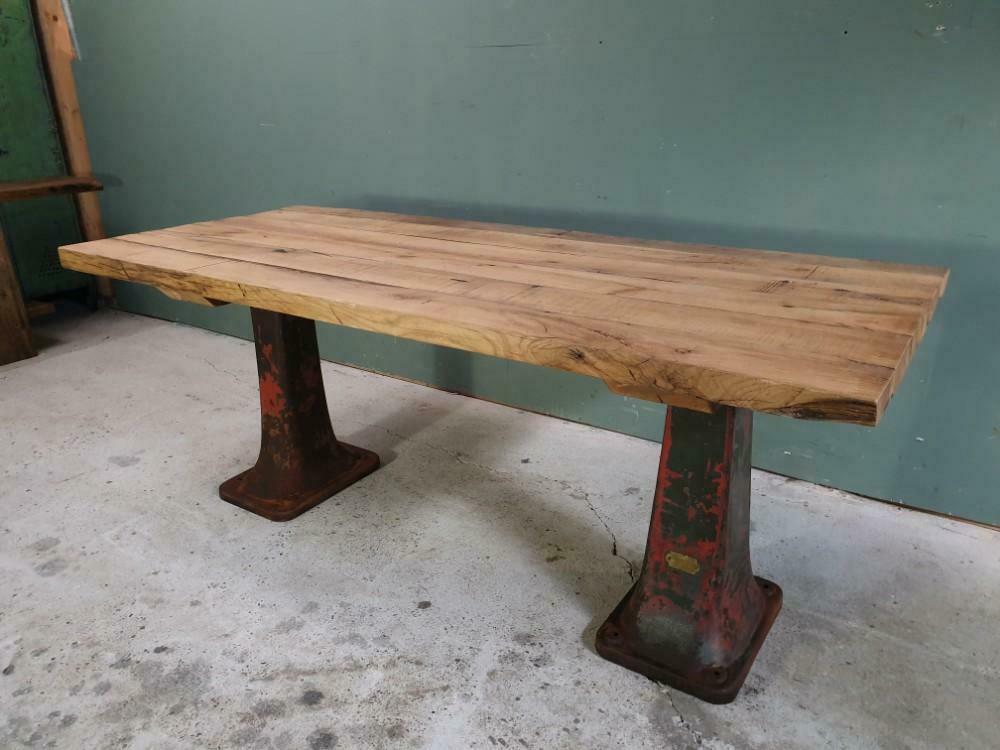 Industrial dining table