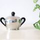 Metal sugar bowl from the 50s, Alfra Alessi, made in Italy, stainless steel