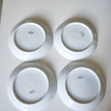 Limoges Christmas saucers