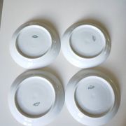 Limoges Christmas saucers