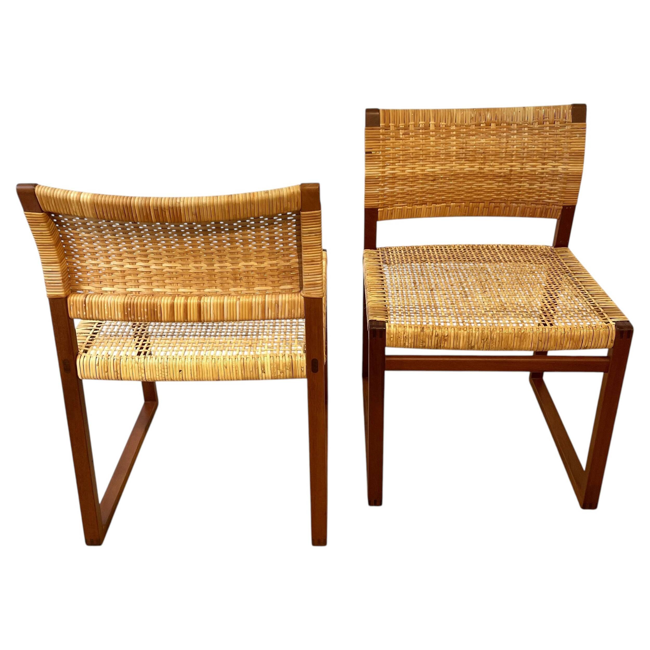 BM61 chairs in mahogany by Borge Mogensen