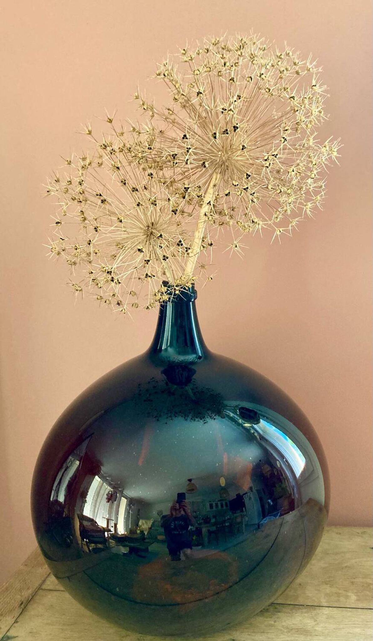 Dame-jeanne ancienne ambrée 25-30L