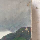 Landscape canvas colorful 41 x 33 cm