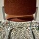 70s chrome and fabric conference chair