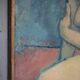 Painting signed Béchon-Sauzeau, painting of a nude woman, oil on canvas