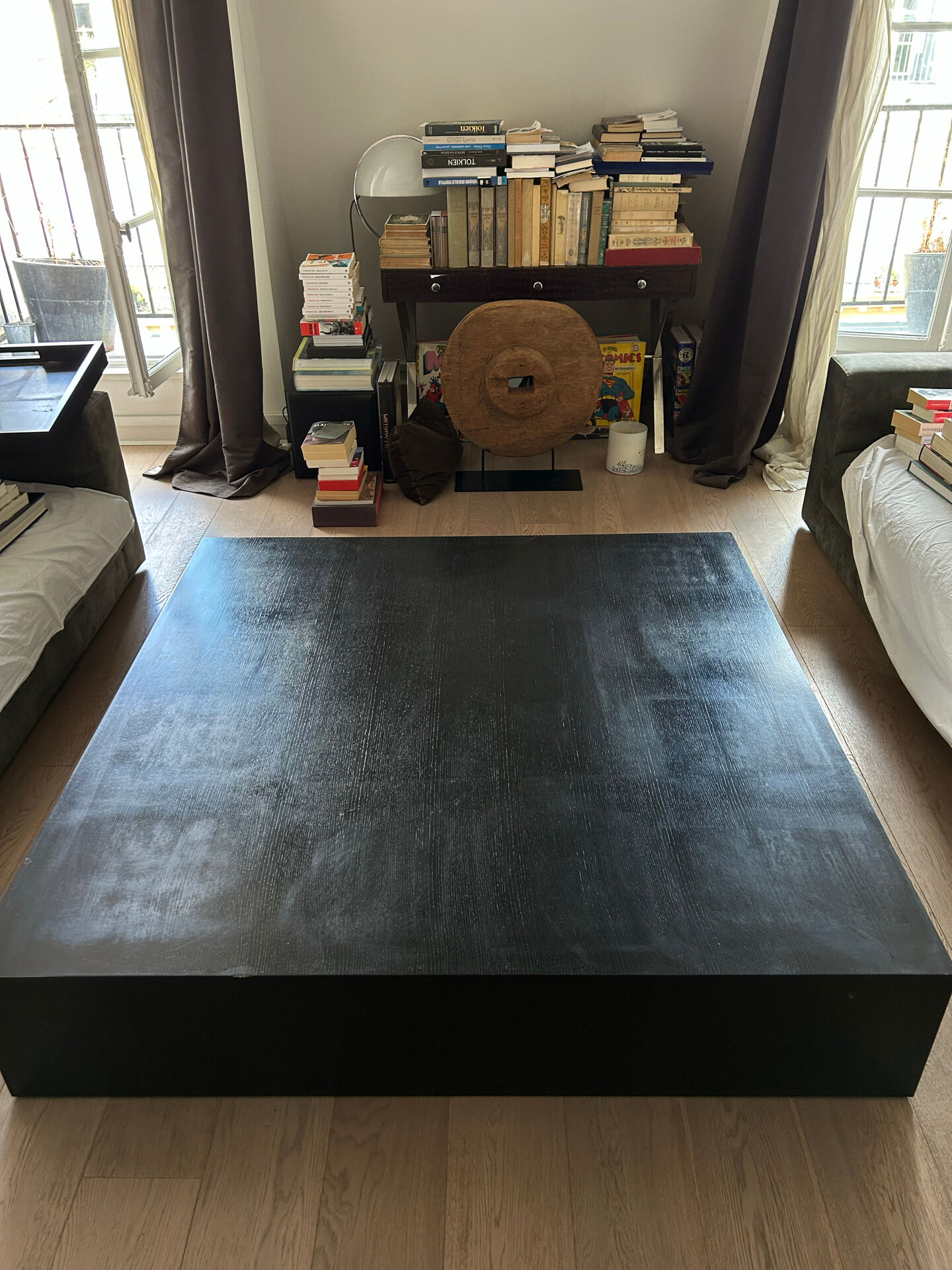Table basse Armani Casa Danzica en chêne noirci