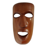 Teak mask, wall decoration