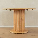 80s extendable Dining Table with wooden struts