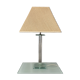 Vintage Hollywood Regency Acrylic Table Lamp with Original Woven Shade