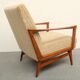 1950s armchair cherrywood in beige