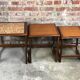 Trundle table in teak and stoneware, g-plan 1960