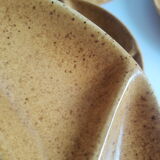 Set of 5 plates with compartments in vintage Longchamp sandstone