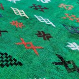 Berber green kilim rug