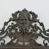 French cast iron mirror "Bacchus" god of wine, 1920s - 1930s