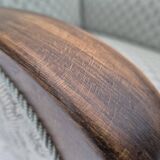 1950s, Danish vintage lounge chair, reupholstered, blend wool fabric.