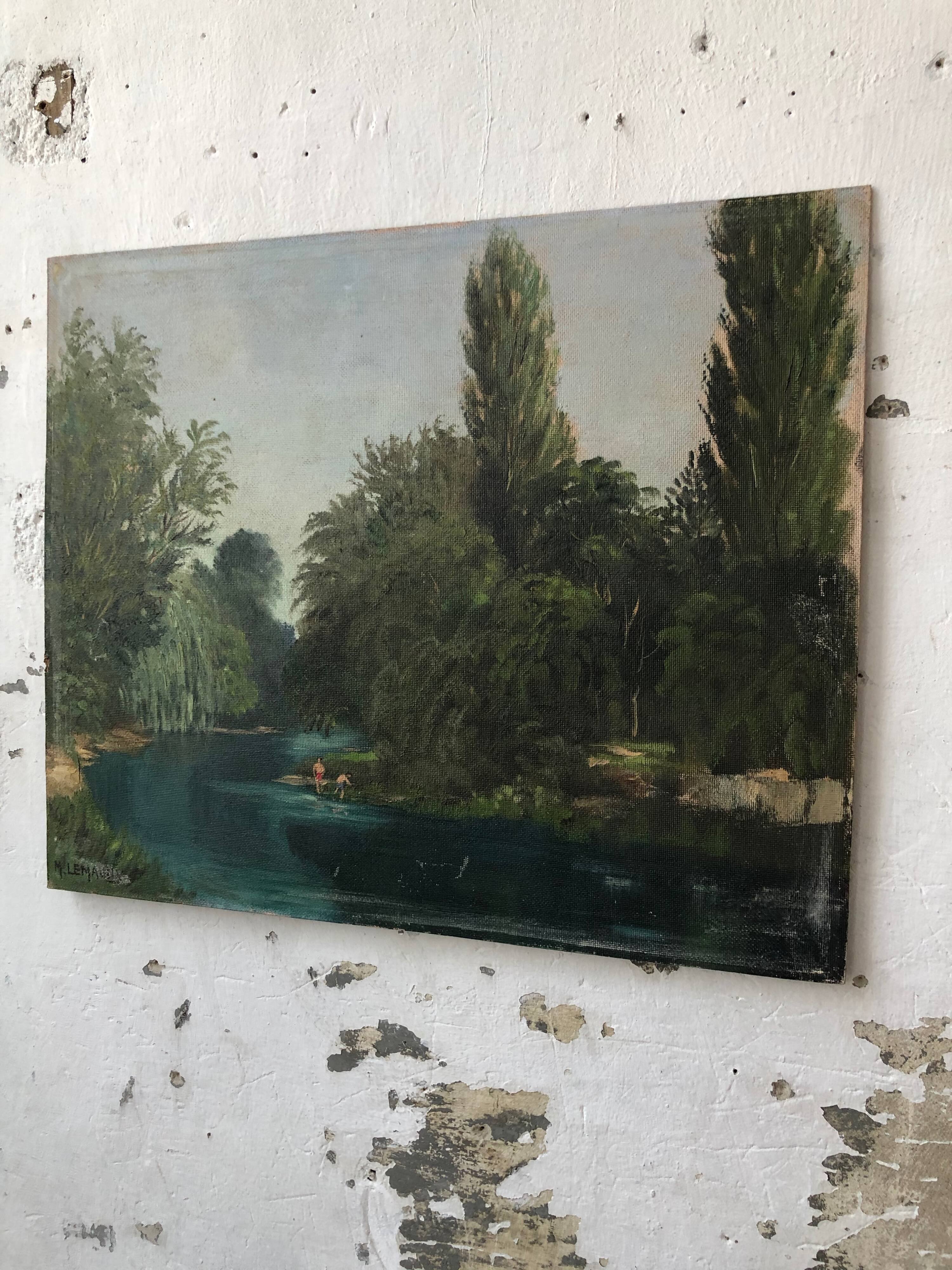 Oil painting “the Seine”