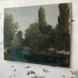 Peinture à l’huile « la Seine »
