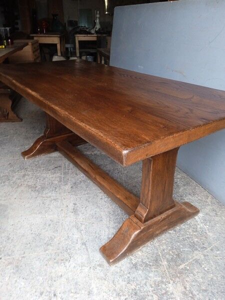 Monastery table / farm in solid chene ep 1940