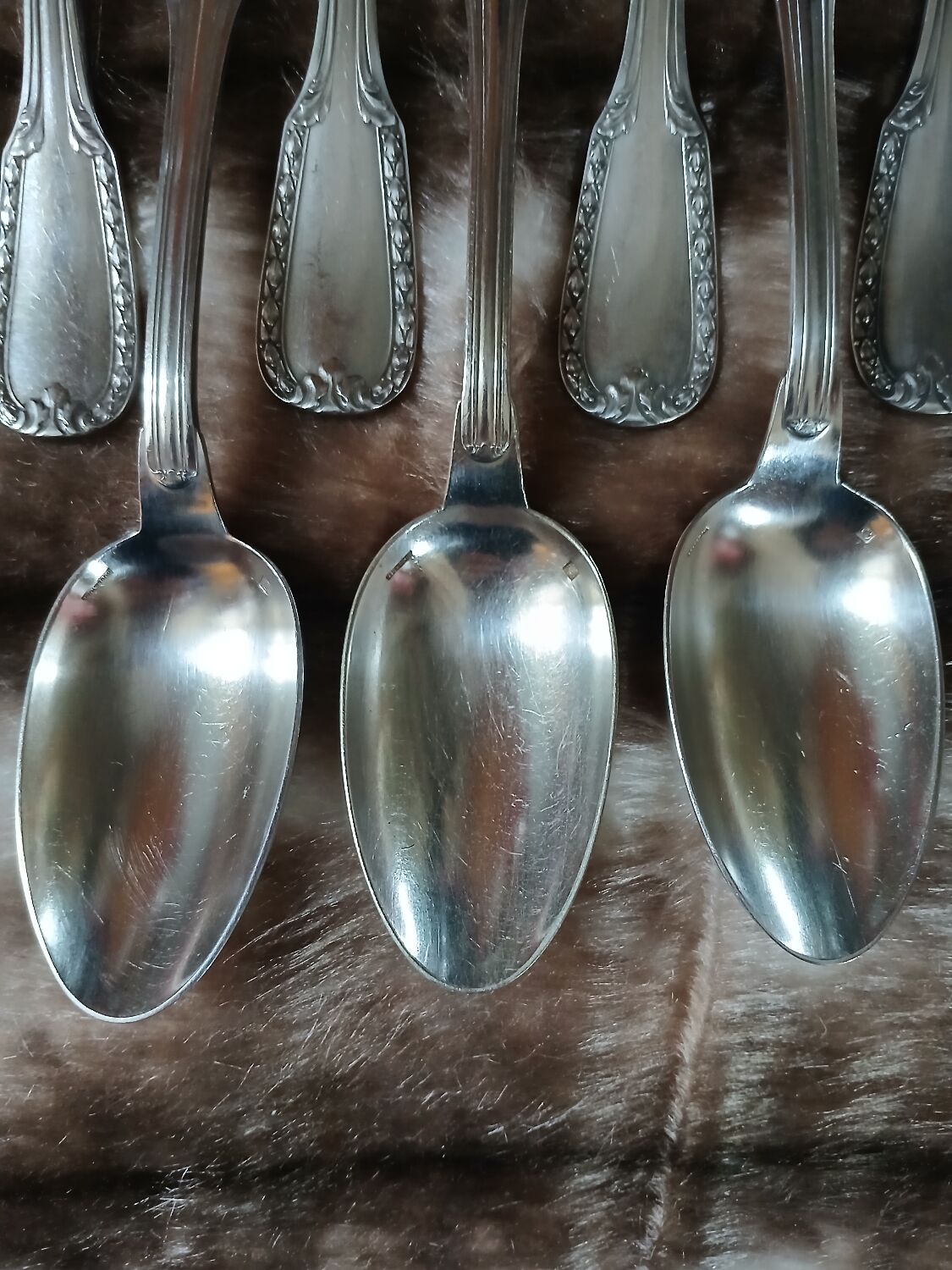 14 antique silver-plated cutlery sets