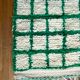 Berber carpet azilal checkerboard, inverted tiles green and cream