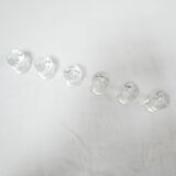 Series of 6 vintage blown glass candle holders edited by Guaxs