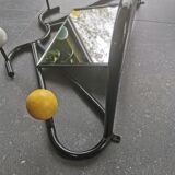 Vintage wall coat holder with mirror