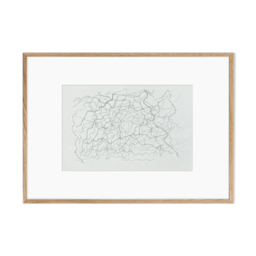 Drawing 21X29.7 made and signed by the Italian artist Maria Chiara Re. 2022.