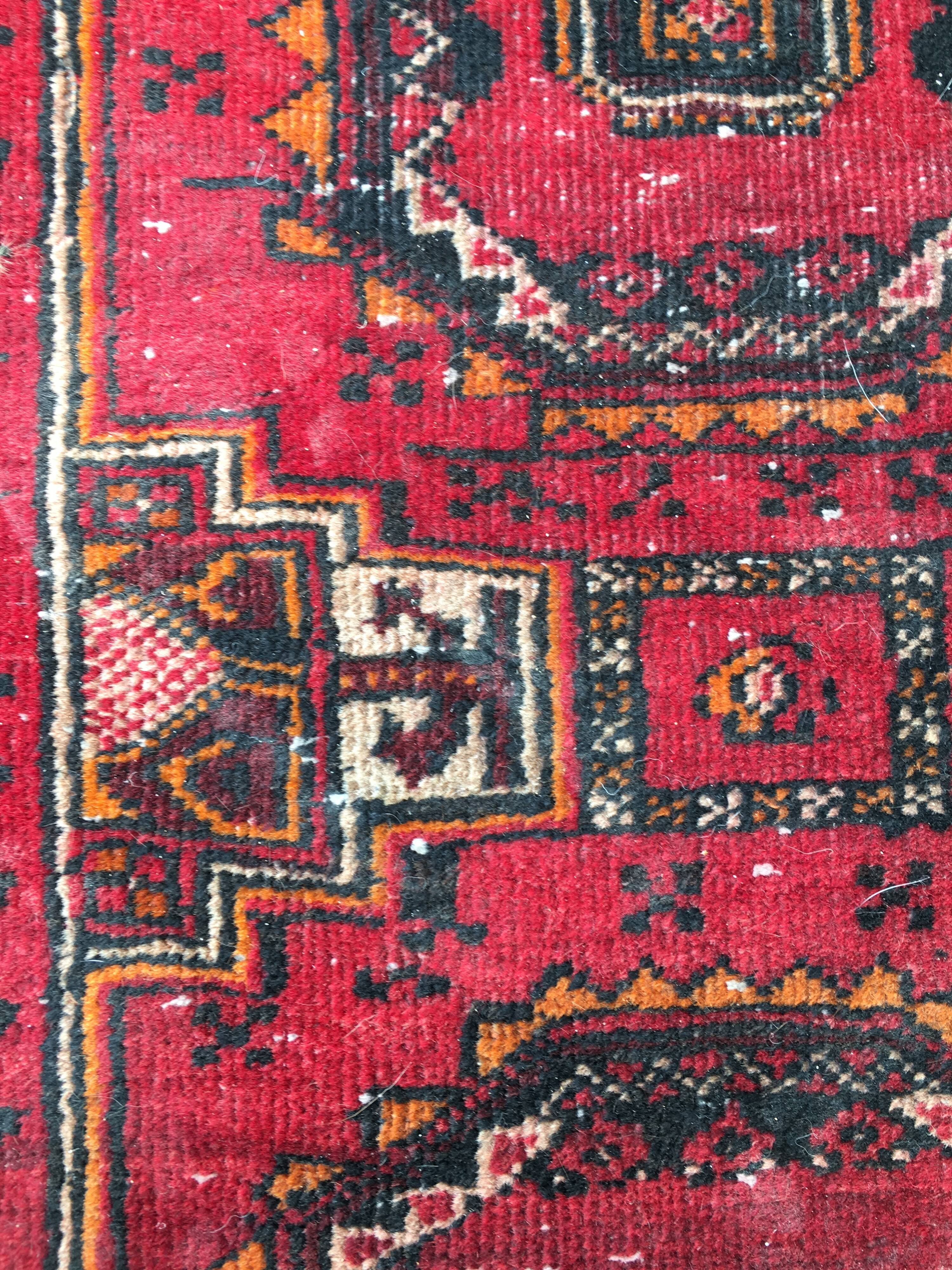 1930 wool bukhara carpet - 180x101cm