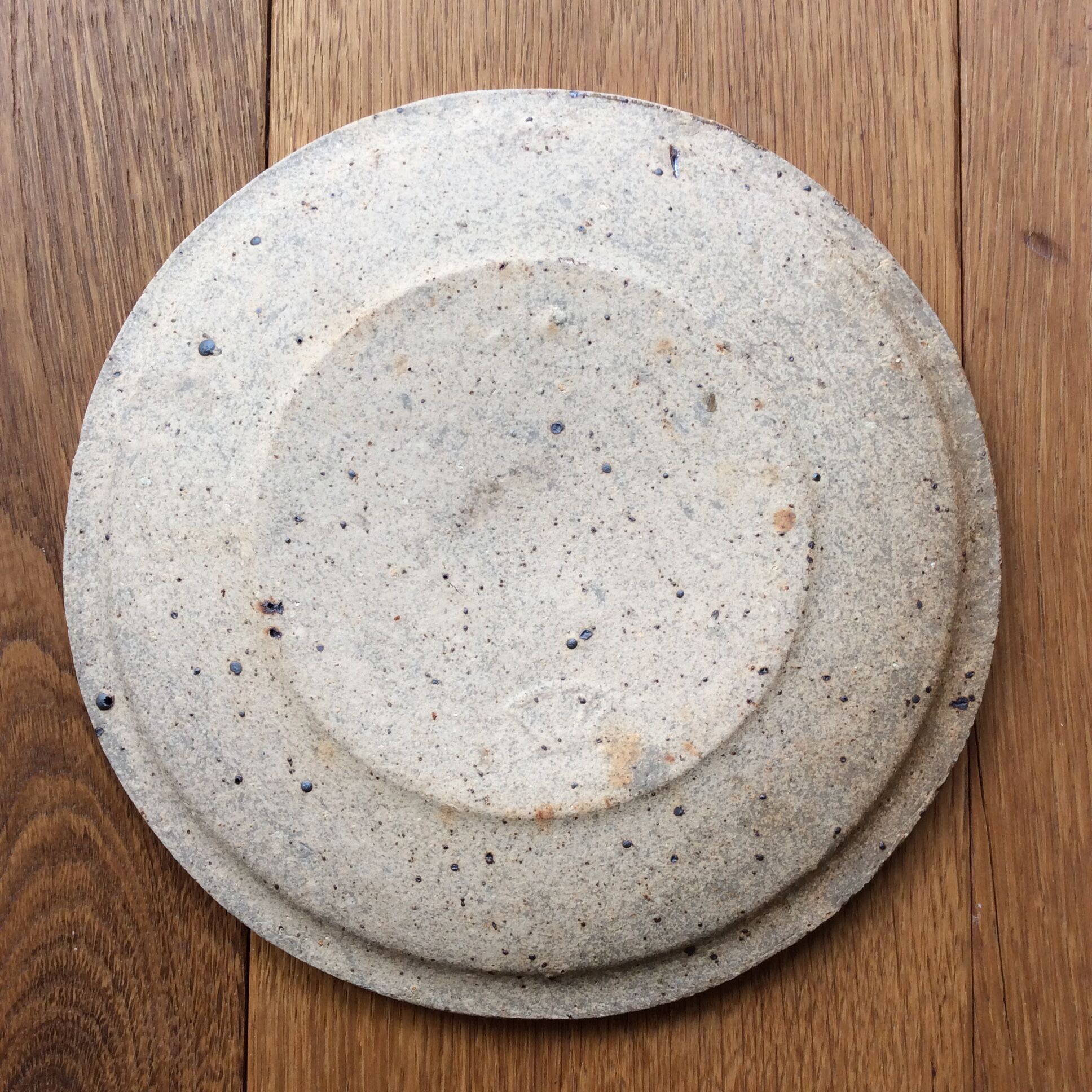 Pierre Digan sandstone plate La Borne Ceramic, 70s