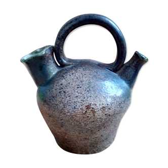 Signed gargulette pitcher in sandstone