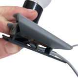 Clip-on small bedside lamp, Buchleseleuchte Germany 1950s