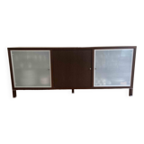 Square brown oak sideboard from Ligne Roset