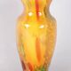 La Rochere glass paste vase, signed
